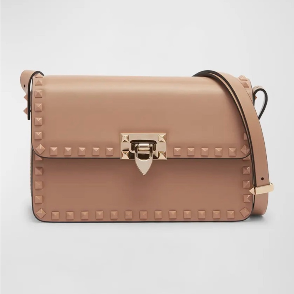 NWT VALENTINO ROCKSTUD SMOOTH CALFSKIN SHOULDER BAG